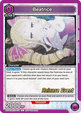 Image of Beatrice (074) (UEPR/REZ-1-074) - UE24BT ReZERO Starting Life in Another World Release Event Cards