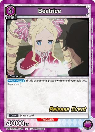 Image of Beatrice (075) (UEPR/REZ-1-075) - UE24BT ReZERO Starting Life in Another World Release Event Cards