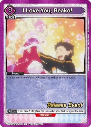 Image of I Love You, Beako! (UEPR/REZ-1-095) - UE24BT ReZERO Starting Life in Another World Release Event Cards