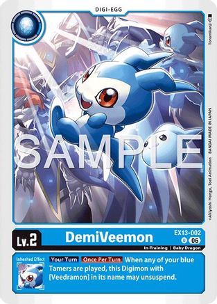 Image of DemiVeemon (EX13-002) - Chivalrous XIII