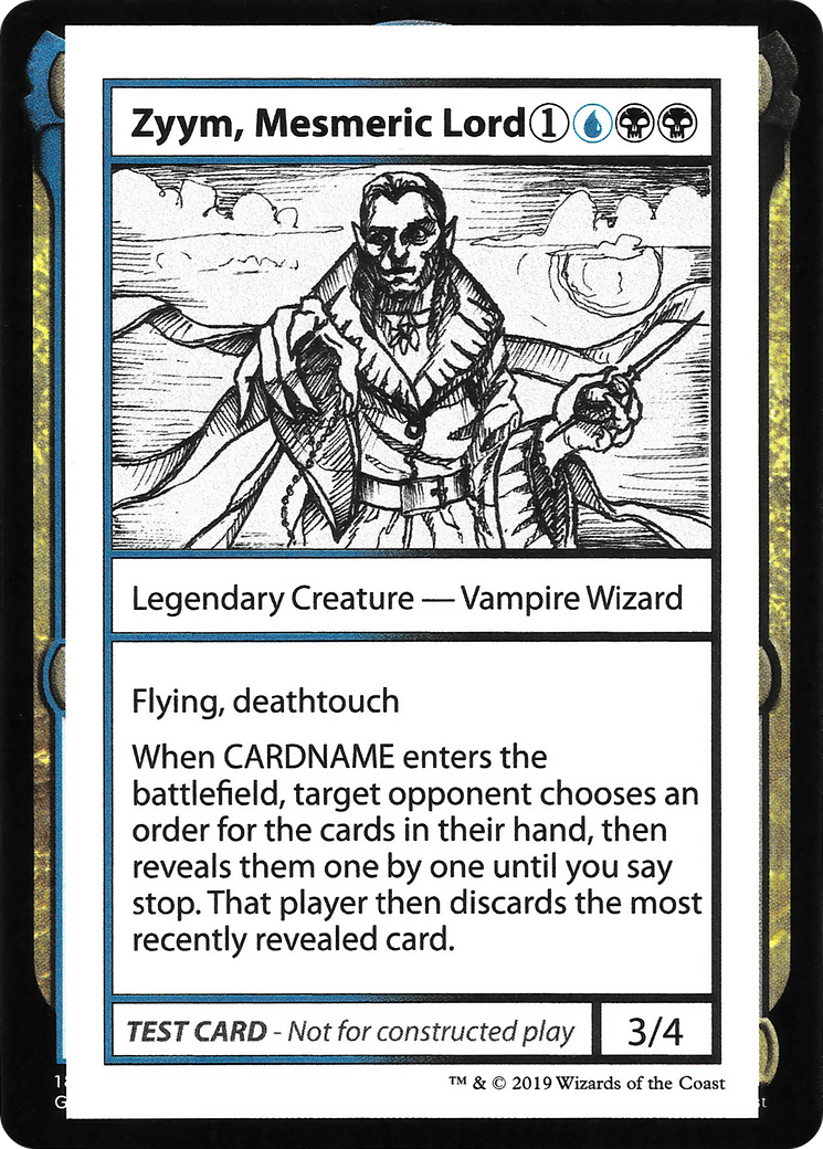 Image of Zyym, Mesmeric Lord (2021 Edition) [Mystery Booster Playtest Cards]