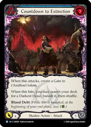 Image of Countdown to Extinction (Blue) (IAR169) - Usurp the Shadow Throne Rainbow Foil