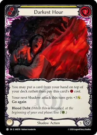 Image of Darkest Hour (Yellow) (IAR210) - Usurp the Shadow Throne