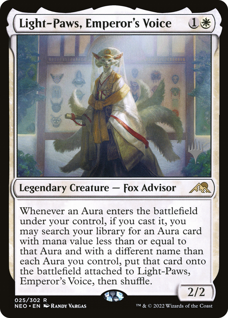 Image of Light-Paws, Emperor's Voice (Promo Pack) [Kamigawa: Neon Dynasty Promos]
