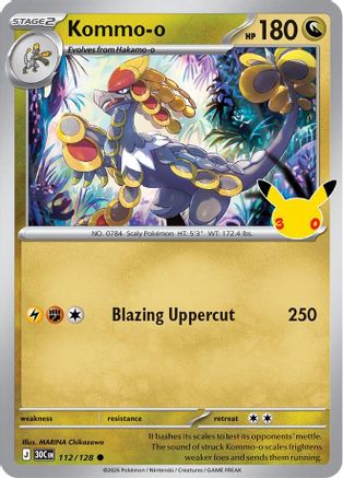 Image of Kommo 112/128  - Holofoil ME 30th Celebration - Common