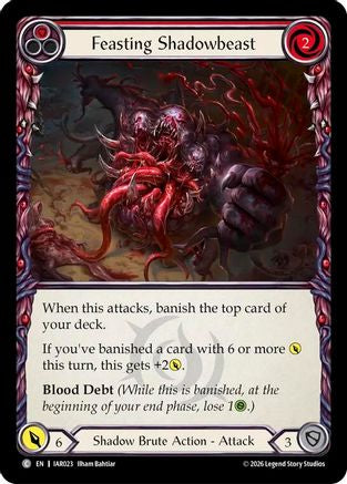 Image of Feasting Shadowbeast (Red) (IAR023) - Usurp the Shadow Throne