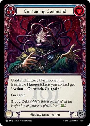 Image of Consuming Command (IAR036) - Usurp the Shadow Throne Rainbow Foil