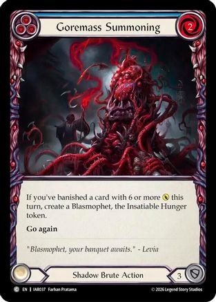 Image of Goremass Summoning (IAR037) - Usurp the Shadow Throne Rainbow Foil