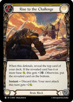 Image of Rise to the Challenge (Yellow) (IAR051) - Usurp the Shadow Throne