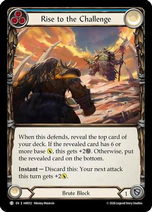 Image of Rise to the Challenge (Blue) (IAR052) - Usurp the Shadow Throne