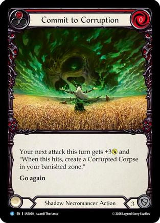 Image of Commit to Corruption (Red) (IAR060) - Usurp the Shadow Throne Rainbow Foil