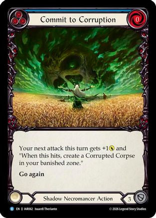 Image of Commit to Corruption (Blue) (IAR062) - Usurp the Shadow Throne Rainbow Foil