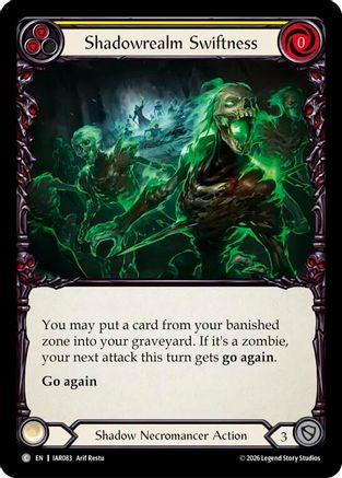 Image of Shadowrealm Swiftness (IAR083) - Usurp the Shadow Throne Rainbow Foil