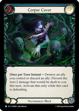 Image of Corpse Cover (Blue) (IAR099) - Usurp the Shadow Throne Rainbow Foil