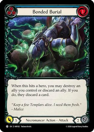 Image of Bonded Burial (Blue) (IAR102) - Usurp the Shadow Throne