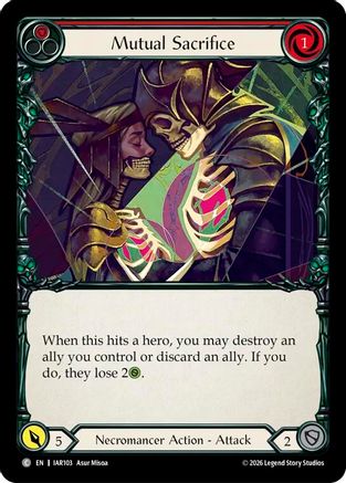 Image of Mutual Sacrifice (Red) (IAR103) - Usurp the Shadow Throne Rainbow Foil