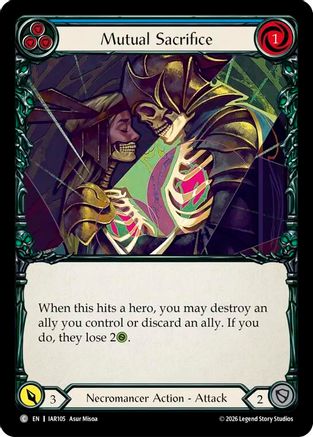Image of Mutual Sacrifice (Blue) (IAR105) - Usurp the Shadow Throne Rainbow Foil