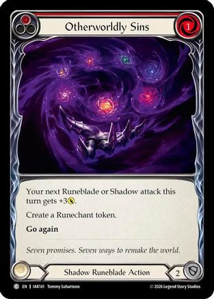 Image of Otherworldly Sins (Red) (IAR141) - Usurp the Shadow Throne Rainbow Foil