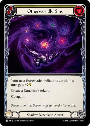 Image of Otherworldly Sins (Yellow) (IAR142) - Usurp the Shadow Throne Rainbow Foil