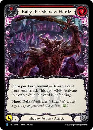 Image of Rally the Shadow Horde (Red) (IAR171) - Usurp the Shadow Throne