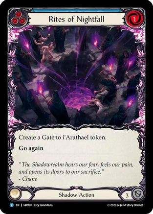 Image of Rites of Nightfall (IAR181) - Usurp the Shadow Throne Rainbow Foil