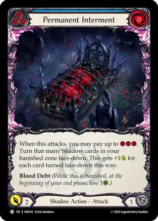 Image of Permanent Interment (Blue) (IAR193) - Usurp the Shadow Throne