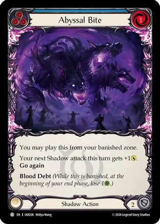 Image of Abyssal Bite (IAR206) - Usurp the Shadow Throne Rainbow Foil
