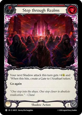 Image of Step through Realms (Red) (IAR215) - Usurp the Shadow Throne Rainbow Foil
