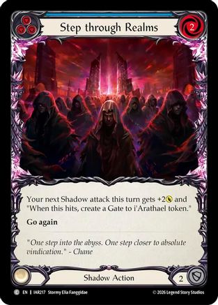 Image of Step through Realms (Blue) (IAR217) - Usurp the Shadow Throne Rainbow Foil