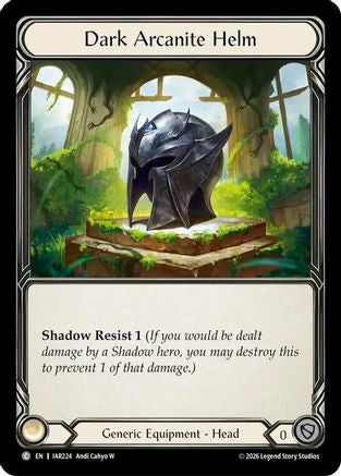Image of Dark Arcanite Helm (IAR224) - Usurp the Shadow Throne
