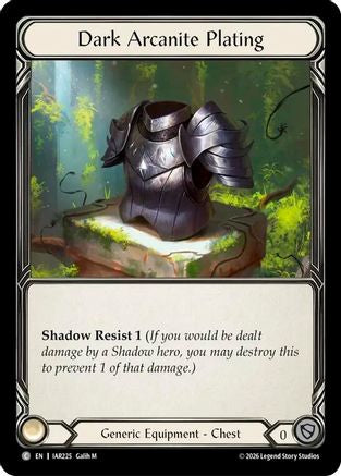 Image of Dark Arcanite Plating (IAR225) - Usurp the Shadow Throne Cold Foil