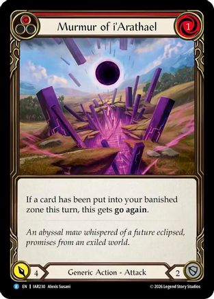 Image of Murmur of i'Arathael (IAR230) - Usurp the Shadow Throne Rainbow Foil