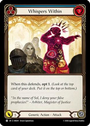 Image of Whispers Within (Blue) (IAR241) - Usurp the Shadow Throne