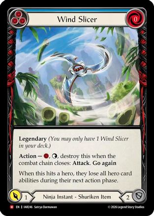 Image of Wind Slicer (IAR246) - Usurp the Shadow Throne Cold Foil