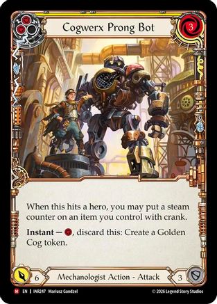 Image of Cogwerx Prong Bot (IAR247) - Usurp the Shadow Throne Rainbow Foil