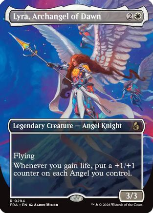 Image of Lyra, Archangel of Dawn (Borderless) (FRA-294) - Reality Fracture