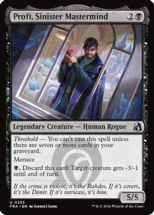 Image of Proft, Sinister Mastermind (FRA-235) - Reality Fracture