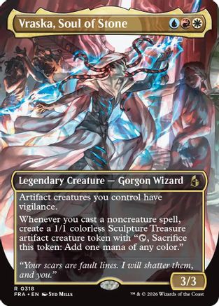 Image of Vraska, Soul of Stone (Borderless) (FRA-318) - Reality Fracture Foil