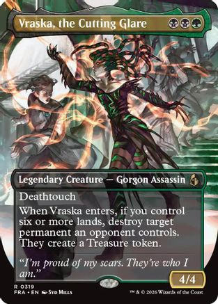 Image of Vraska, the Cutting Glare (Borderless) (FRA-319) - Reality Fracture