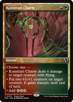 Image of Konstrari Charm (PPFRA-433) - Promo Pack: Reality Fracture Foil