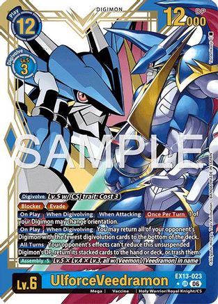 Image of UlforceVeedramon (Alternate Art) (EX13-023) - Chivalrous XIII Foil
