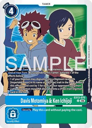 Image of Davis Motomiya & Ken Ichijoji (EX13-070) - Chivalrous XIII