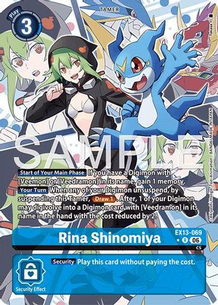 Image of Rina Shinomiya (Alternate Art) (EX13-069) - Chivalrous XIII Foil