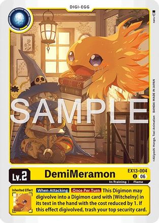 Image of DemiMeramon (EX13-004) - Chivalrous XIII