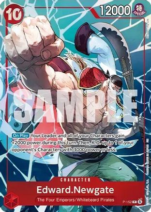 Image of Edward.Newgate (Premium Card Collection -Flame-Flame Fruit Coliseum Edition-) (P-152) - One Piece Promotion Cards Foil