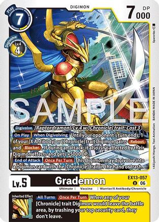 Image of Grademon (EX13-057) - Chivalrous XIII