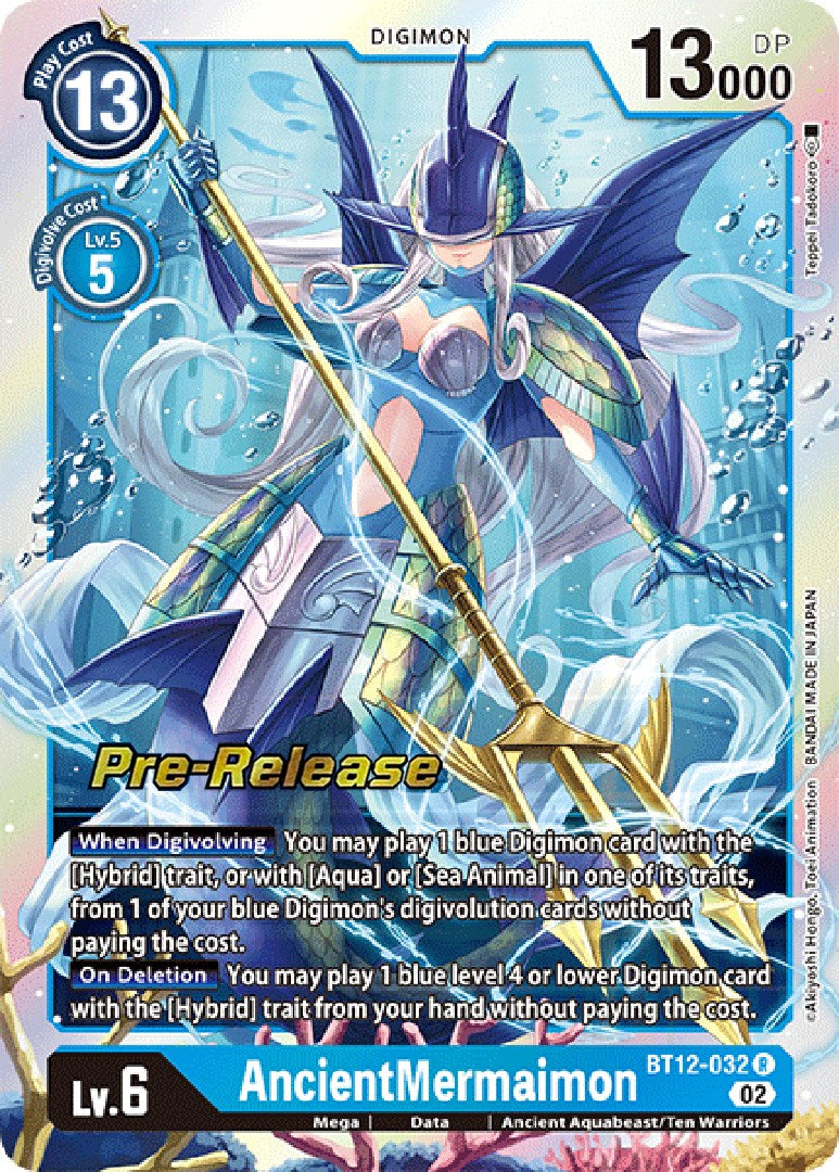 Image of AncientMermaimon [BT12-032] [Across Time Pre-Release Cards]
