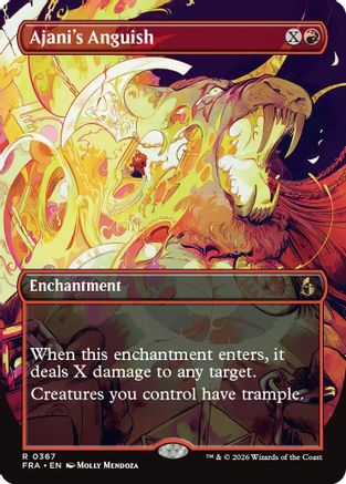 Image of Ajani's Anguish (Borderless) (FRA-367) - Reality Fracture