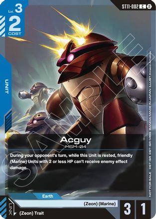 Image of Acguy (ST11-ST14 Release Event) (ST11-002) - Gundam Promotional Cards Holofoil