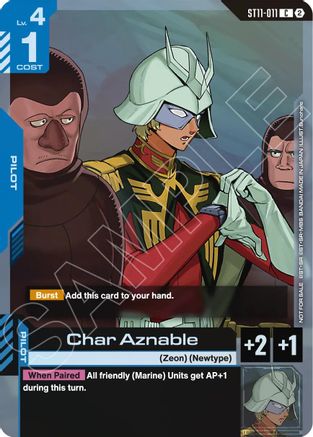 Image of Char Aznable (ST11-ST14 Release Event) (ST11-011) - Gundam Promotional Cards Holofoil